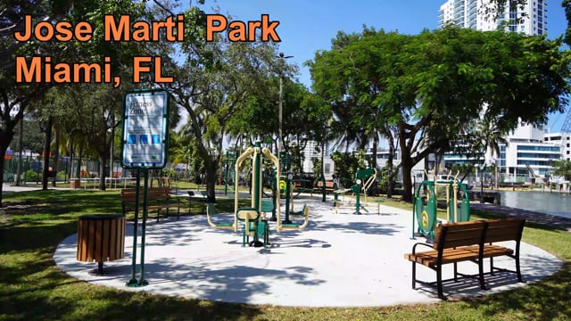 Intro Screen a video highlighting Jose Marti Park in Miami, FL