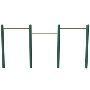 3D Rendering of 3-Person pull-up station