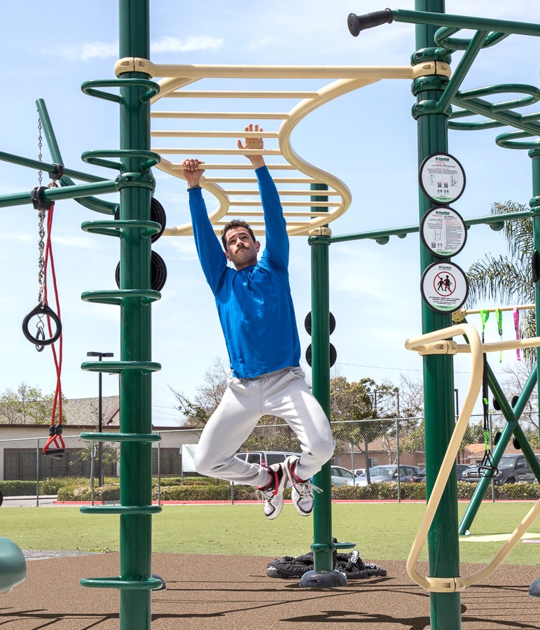 A man using the S-Shape Ladder