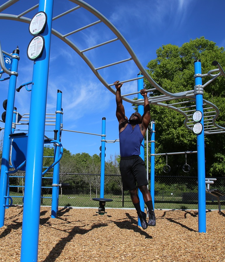 A man using the Wave Ladder