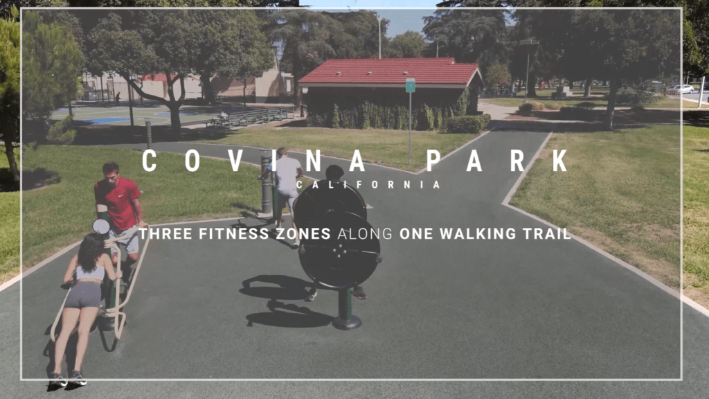 Intro screen for a video highlighting Covina Park in Covina, CA
