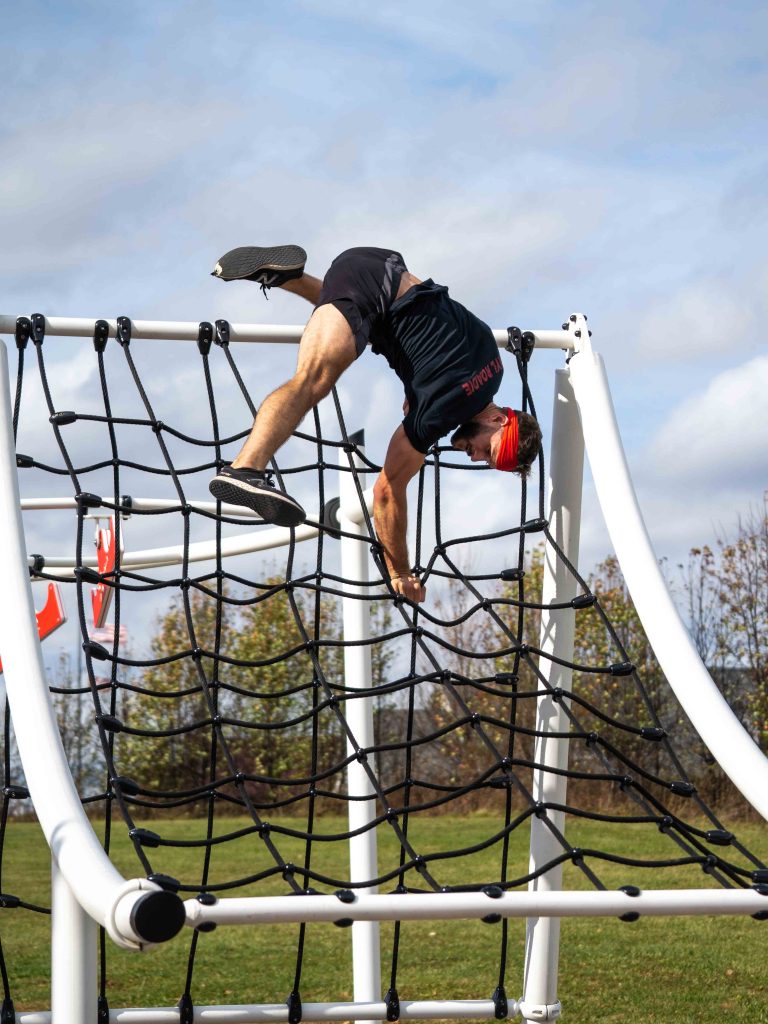 x-treme ninja course 3 spider crawl