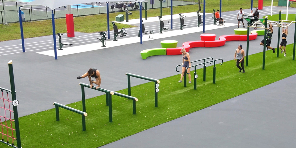 Outdoor obstacle course