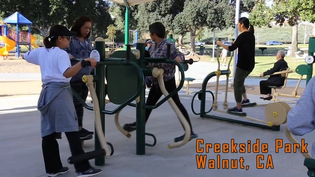 Intro screen for a video highlighting Creekside Park