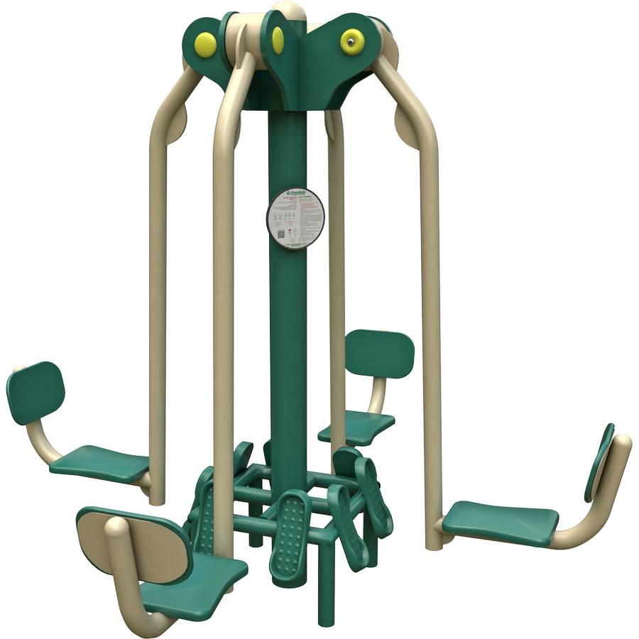 4-Person Leg Press Render