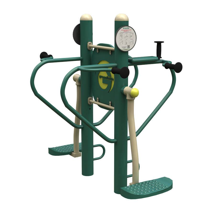 4-Person Pendulum, Abs, & Dips Station Render
