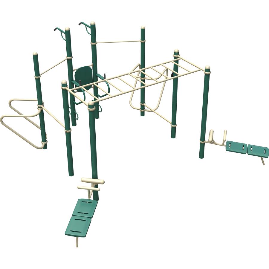 13-Person Cross-Fitness Rig Render