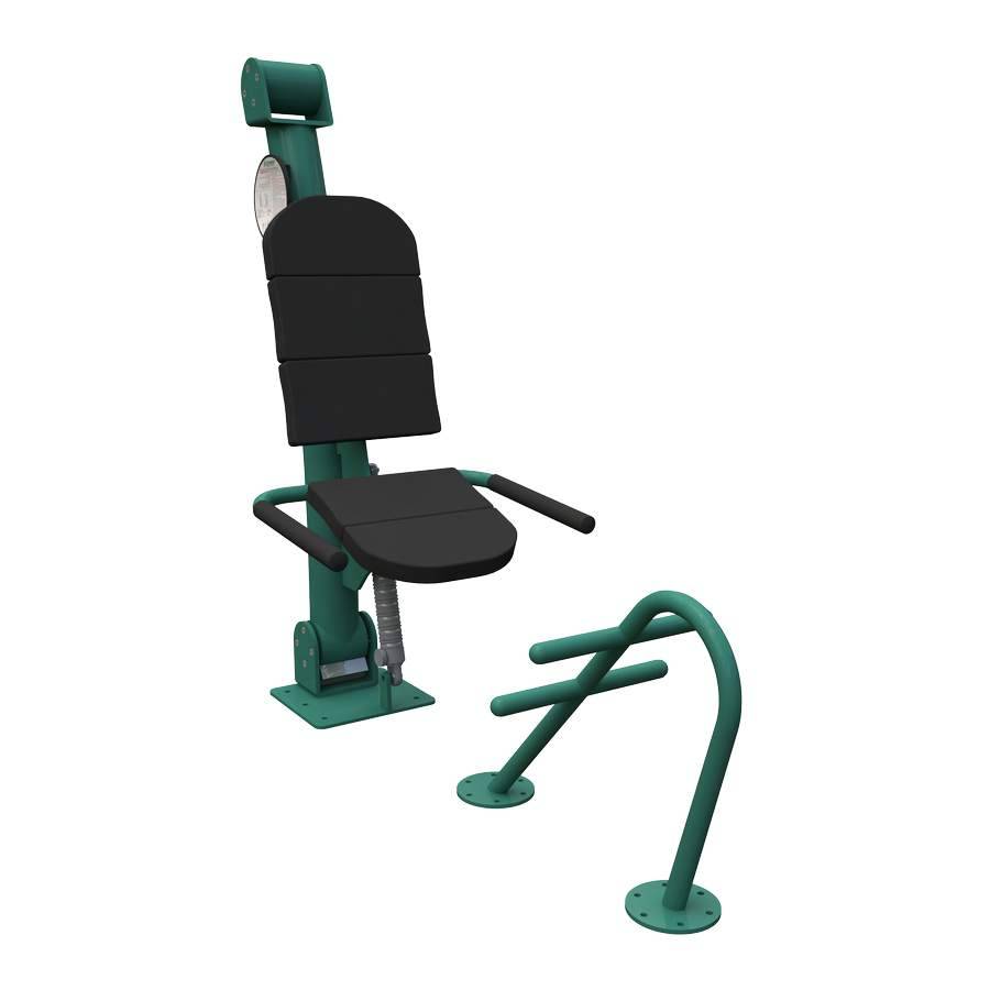 Adjustable Leg Press Render