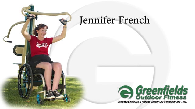 Intro screen for a video highlighting Jen French at Azalea Park