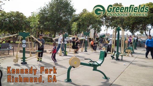Intro screen for video highlighting Kennedy Park