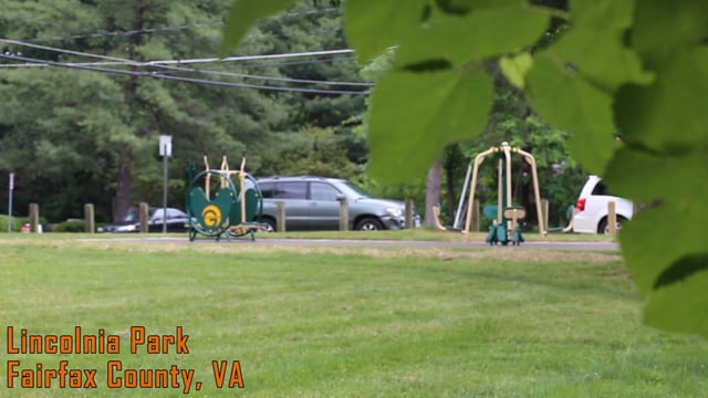 Outdoor fitness equipment at Lincolnia Park