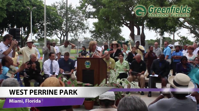 Intro screen for a video highlighting West Perrine Park